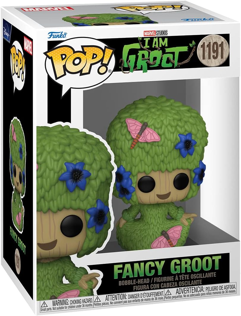 Funko POP! Marvel: Guardians Of the Galaxy - Groot - (Marie Hair) - Groot Shorts - Collectable Vinyl Figure - Gift Idea - Official Merchandise - Toys for Kids & Adults - TV Fans