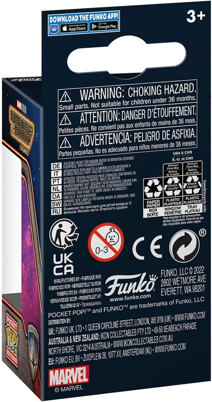 Funko POP! Keychain: Marvel - Guardians Of the Galaxy 3 - Rocket Raccoon Novelty Keyring - Collectable Mini Figure - Stocking Filler - Gift Idea - Official Merchandise - Movies Fans - Backpack Decor