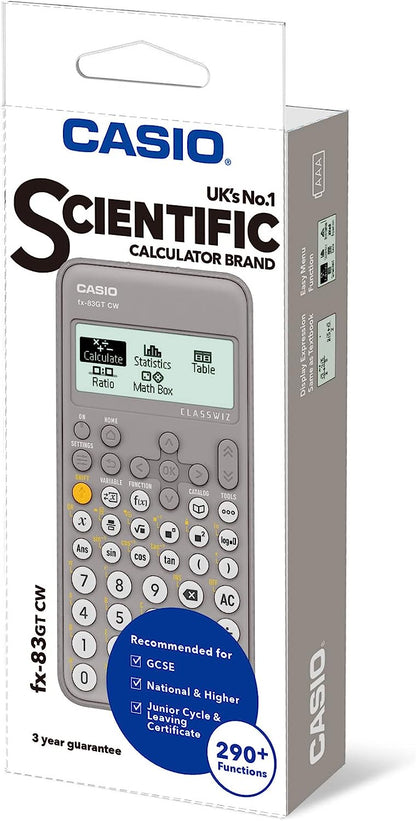 New Casio FX-83GTCW Grey Scientific Calculator