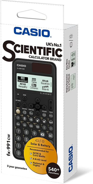 New Casio FX-991CW Advanced Scientific Calculator (UK Version