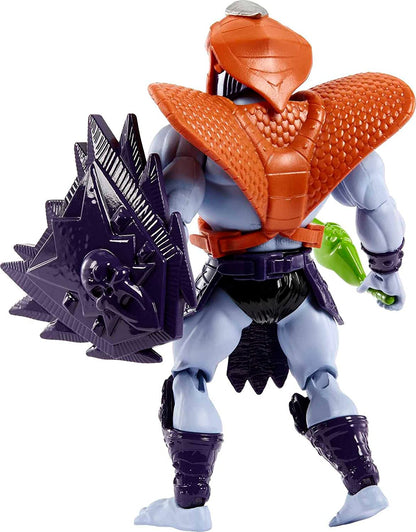Masters of the Universe Origins Action Figure, Rise of Snake Men Snake Armor Skeletor, Articulated Collectible MOTU Toy with Accessory and Mini Comic, HKM68