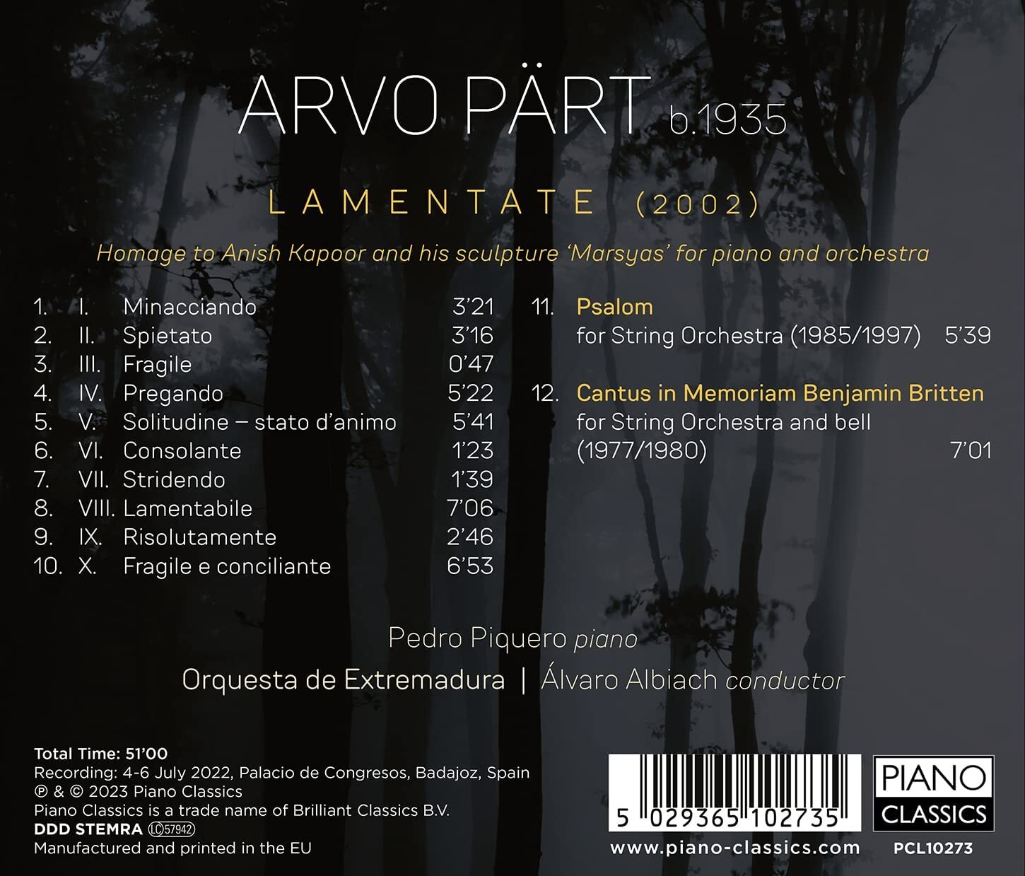Pärt: Lamentate