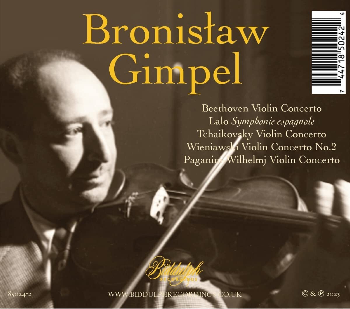 Bronislaw Gimpel: Violin Concertos
