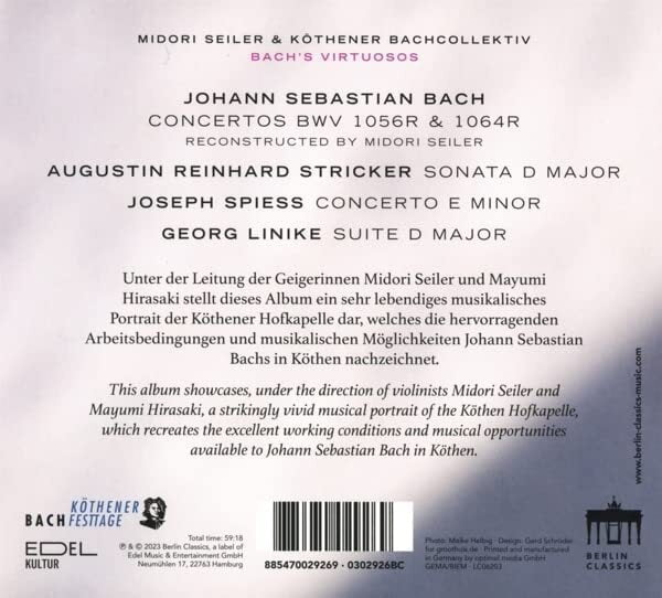 Midori Seiler: Bach's Virtuosos