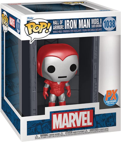 Funko Pop! Deluxe: Marvel HoA - Iron Man - MK8 SlvrCenturion - Metallic - Collectable Vinyl Figure - Gift Idea - Official Merchandise - Toys for Kids & Adults - Movies Fans