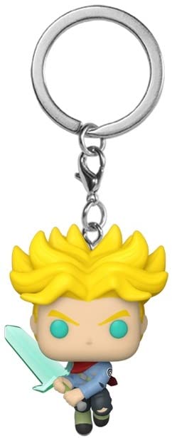 Funko Pop! Keychain: DBS - Super Saiyan Trunks With Sword - Dragon Ball Super Novelty Keyring - Collectable Mini Figure - Stocking Filler - Gift Idea - Official Merchandise - Anime Fans