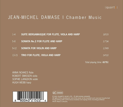 Jean-Michel Damase: Music for Flute, Violin, Viola and Harp