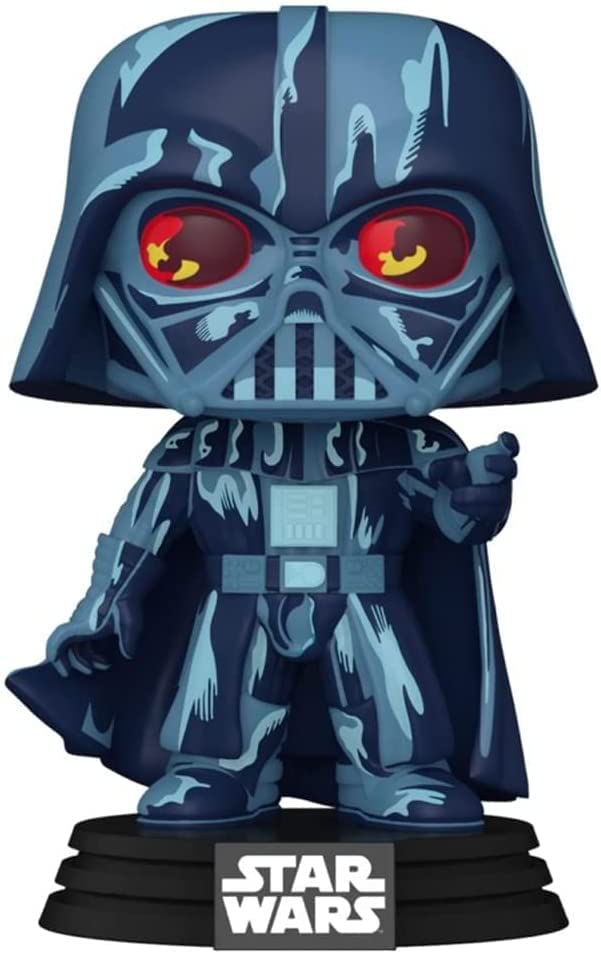 Funko POP! Star Wars Retro Art Exclusive Darth Vader #456 w/ Acrylic Case