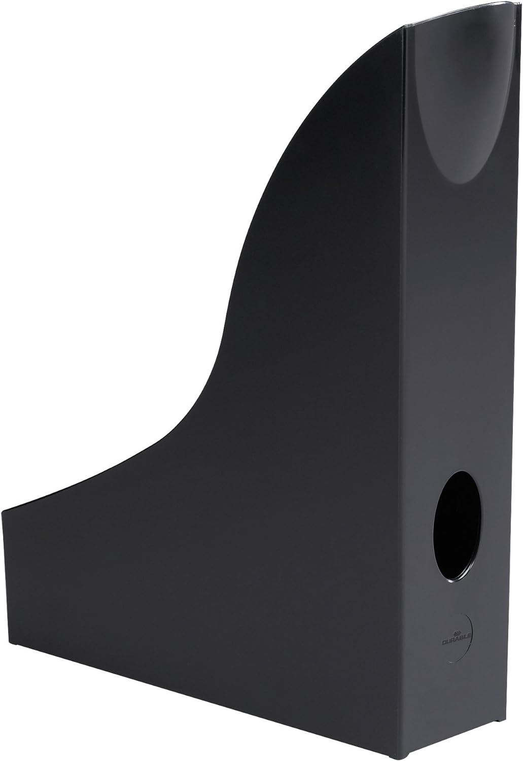 Durable Vivid Magazine Rack Plastic with Thumb Hole A4 Black Ref 1701711060