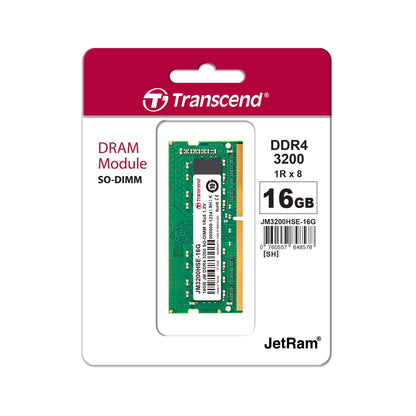 Transcend DDR4 DRAM Module (JetRam) 3200 Mbps 16GB (JM3200HSB-16G