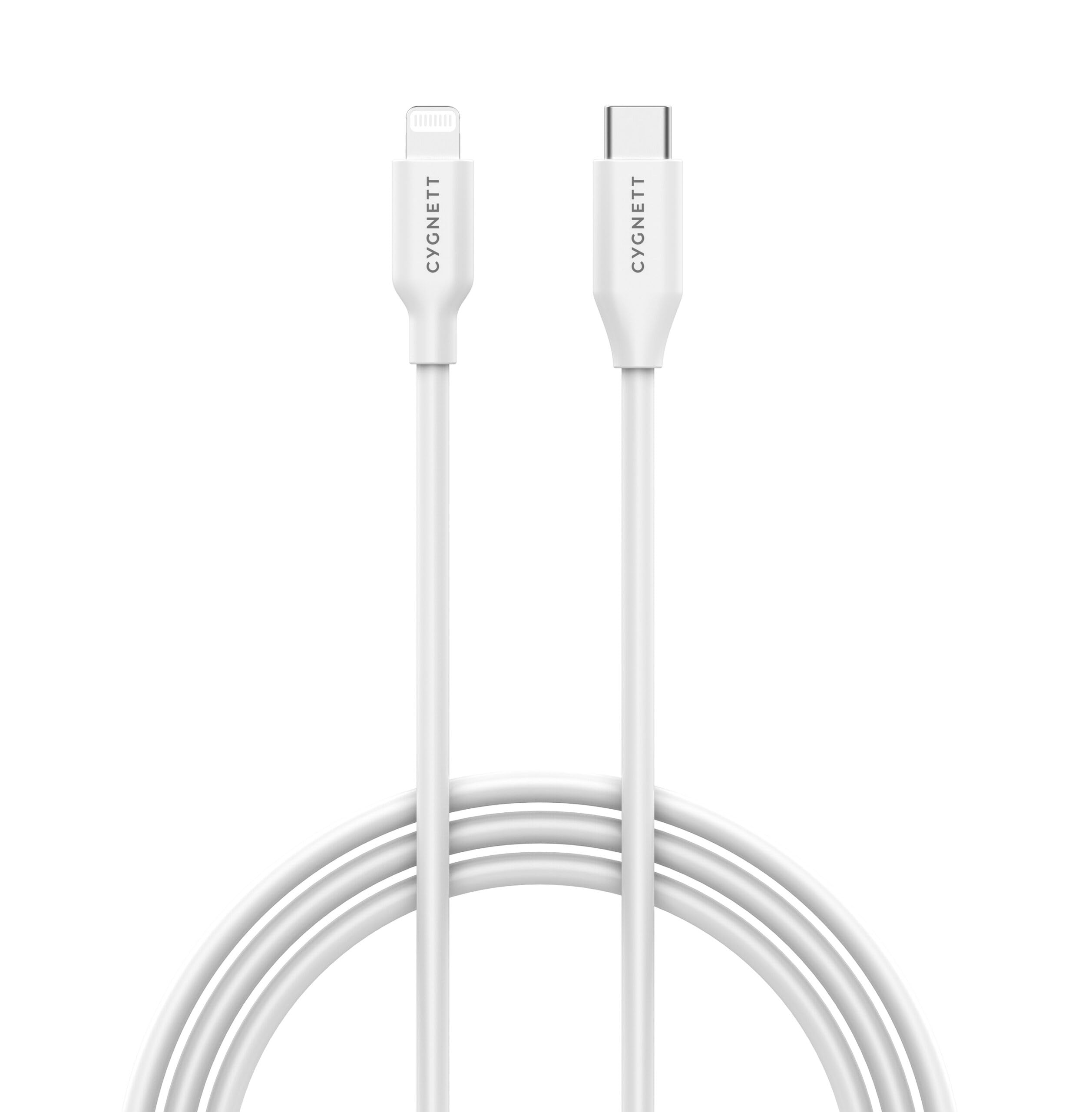 Cygnett CY3752PCCSL Essential Lightning a cavo USB-C, bianco, 1 metro