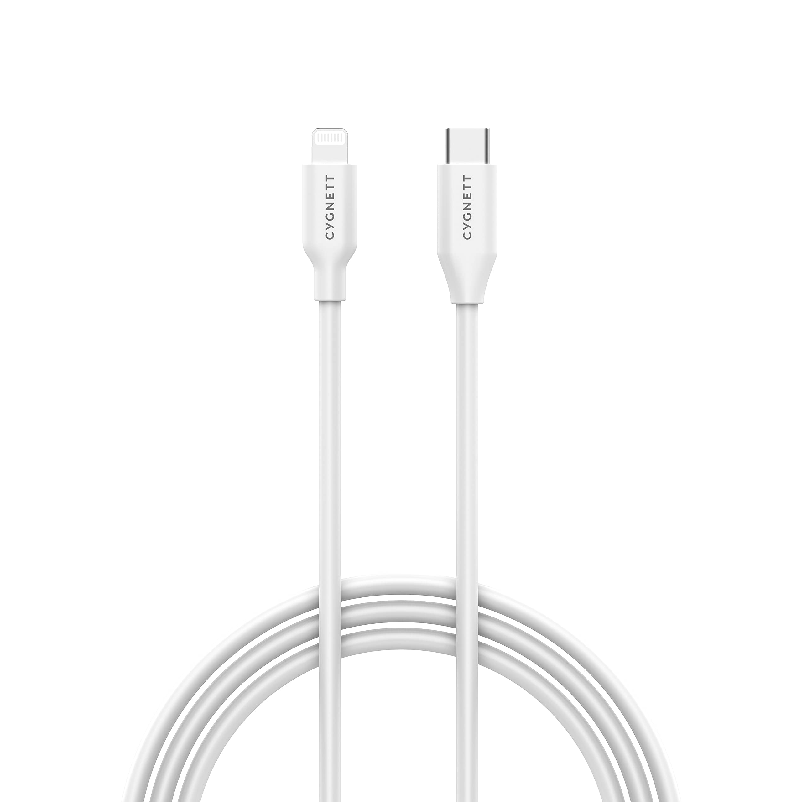 Cygnett CY3752PCCSL Essential Lightning a cavo USB-C, bianco, 1 metro