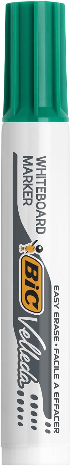 BIC VELLEDA Whiteboard Chisel 1791Marker 3.5-5.5mm Green (Box 12