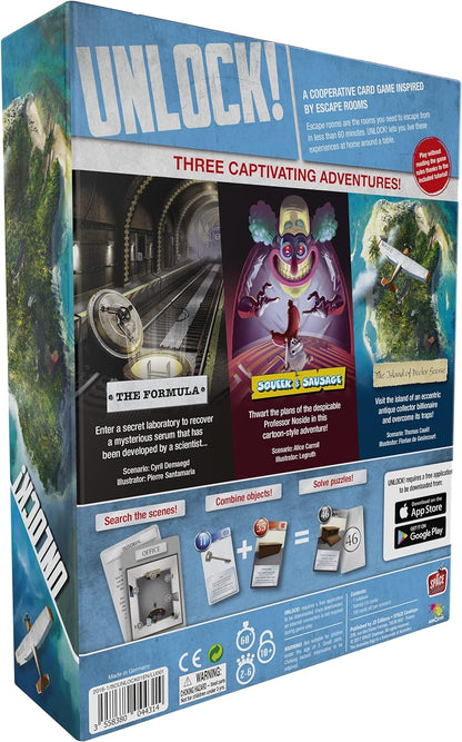 Asmodee- Unlock Gioco da Tavolo Edizione in Italiano, Multicolore, 8980