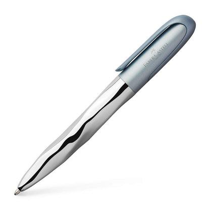 Faber-Castell 149607 N'ice Ballpoint Pen - Metallic Light Blue