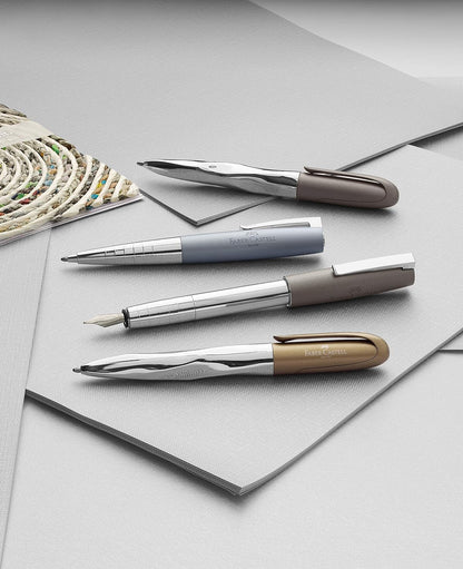 Faber-Castell 149607 N'ice Ballpoint Pen - Metallic Light Blue