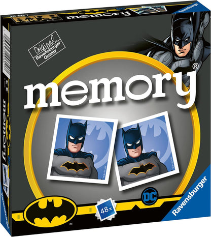 Ravensburger DC Batman Mini Memory Game-Matching Picture Snap Pairs for Kids Age 3 Years Up - Educational Todder Toy