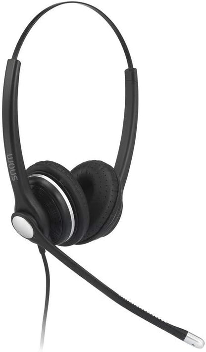 Snom A100D Binaural Headset for all Snom desktop Telephones 3x0/D3x5/7x0/D7x5,,00004342 A100D Binaural All Snom Phones