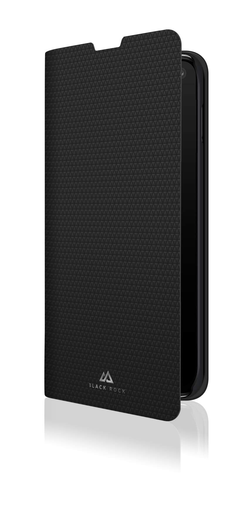 Black Rock"The Standard" Protective Case for Samsung Galaxy S10e, Slim Design, Plastic, Ideal Protection, 180° or 360° Protection, Magnetic Flap, Black