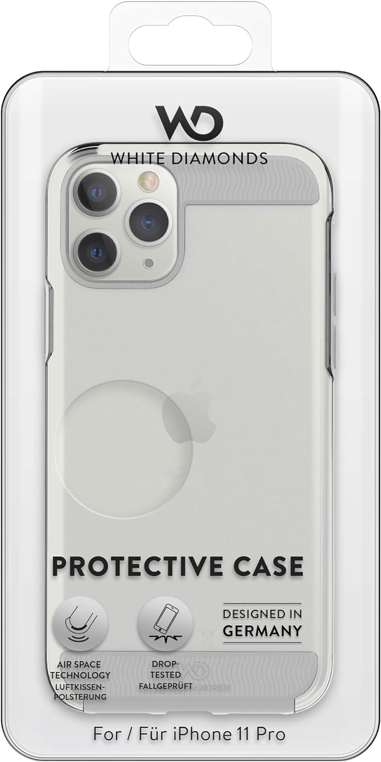 WHITE DIAMONDS - Innocence Tough Case Clear Case for Apple iPhone 11 Pro | Grey, Transparent, Robust, Cover, TPU, Silicone (Transparent