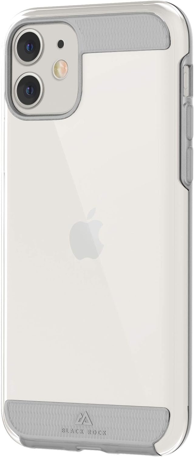 Black Rock "Air Rugged" Case for Apple iPhone 11, Perfect Protection, Slim Design, Polycarbonate, Thermoplastic Polyurethane (PUT)) Transparent