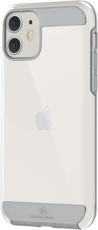 Black Rock "Air Rugged" Case for Apple iPhone 11, Perfect Protection, Slim Design, Polycarbonate, Thermoplastic Polyurethane (PUT)) Transparent