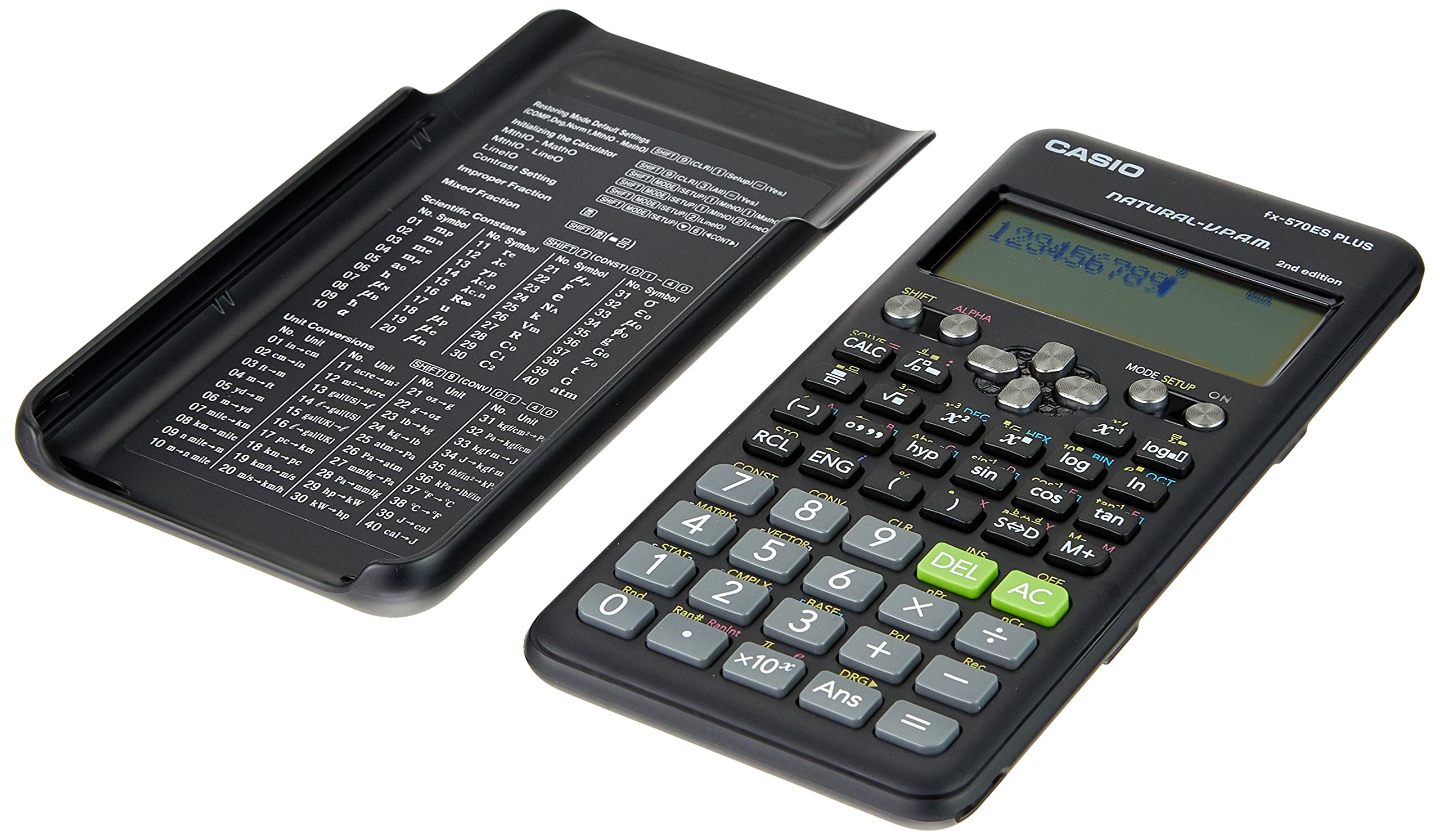 Casio Fx-570Es Plus 2 Scientific Calculator with 417 Functions, Black