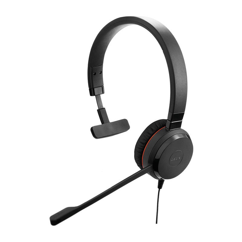 Jabra Evolve 20 SE Mono Headset USB-C Cable with Call Control, Microsoft Teams Certified, Black Mono Microsoft Teams