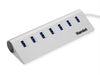 HAMLET Networking Hub Usb Hub 7 Ports Usb 3.0 Metal Silver Informatics
