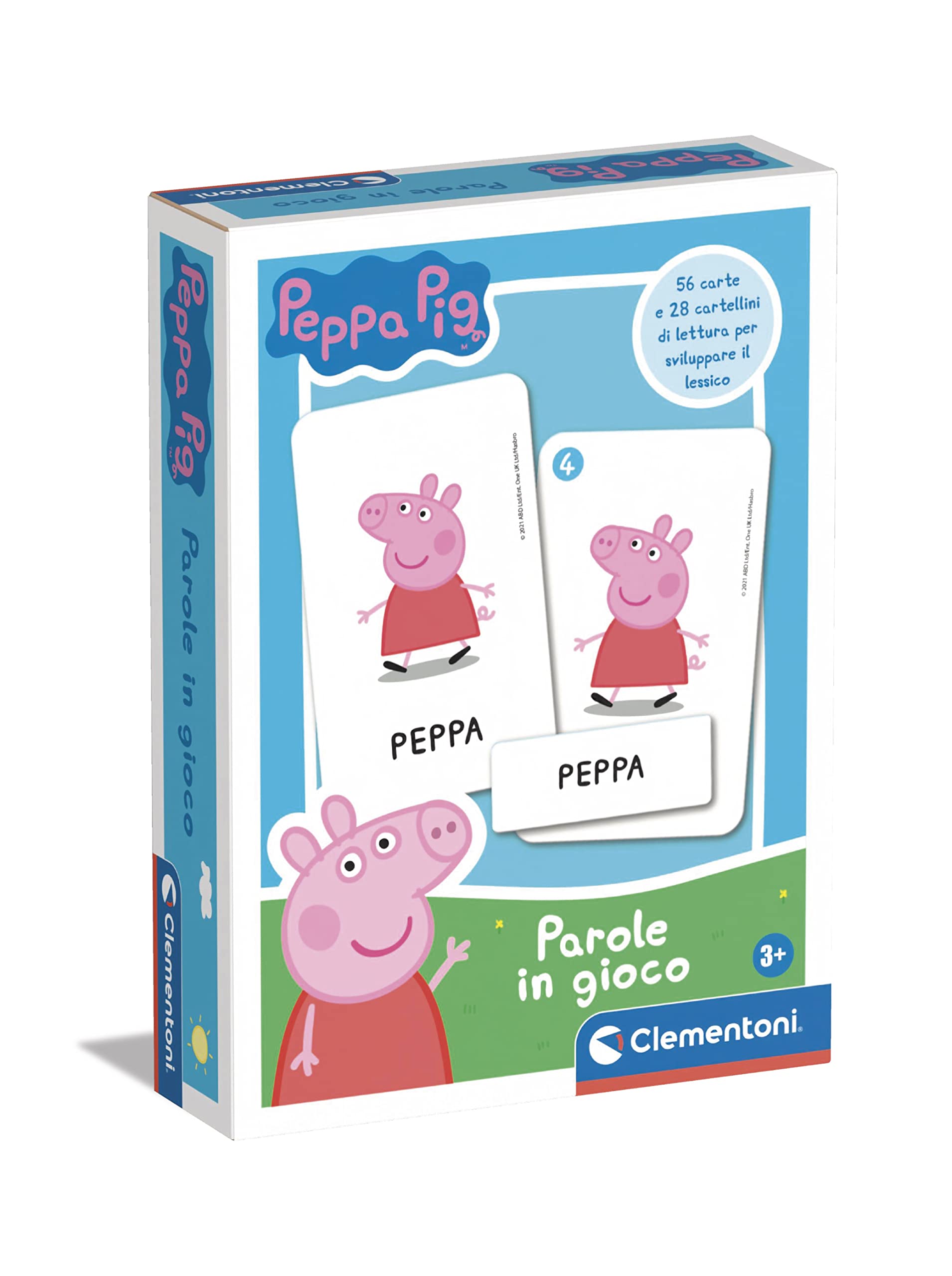 Clementoni - Sapientino Peppa Pig-Words, nomenclature tags-Educational Game 3 Years to Learn to Speak, Language Development-Made in Italy, Multicolor, 16349