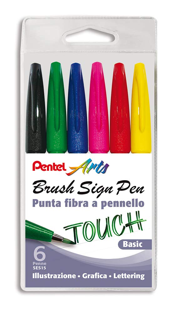 Pentel Brush Sign Pen 10 pieces