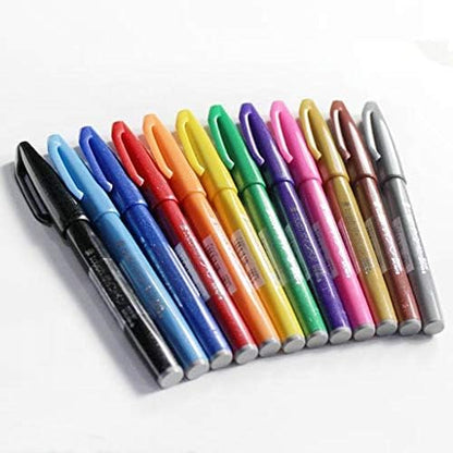 Pentel Brush Sign Pen 10 pieces