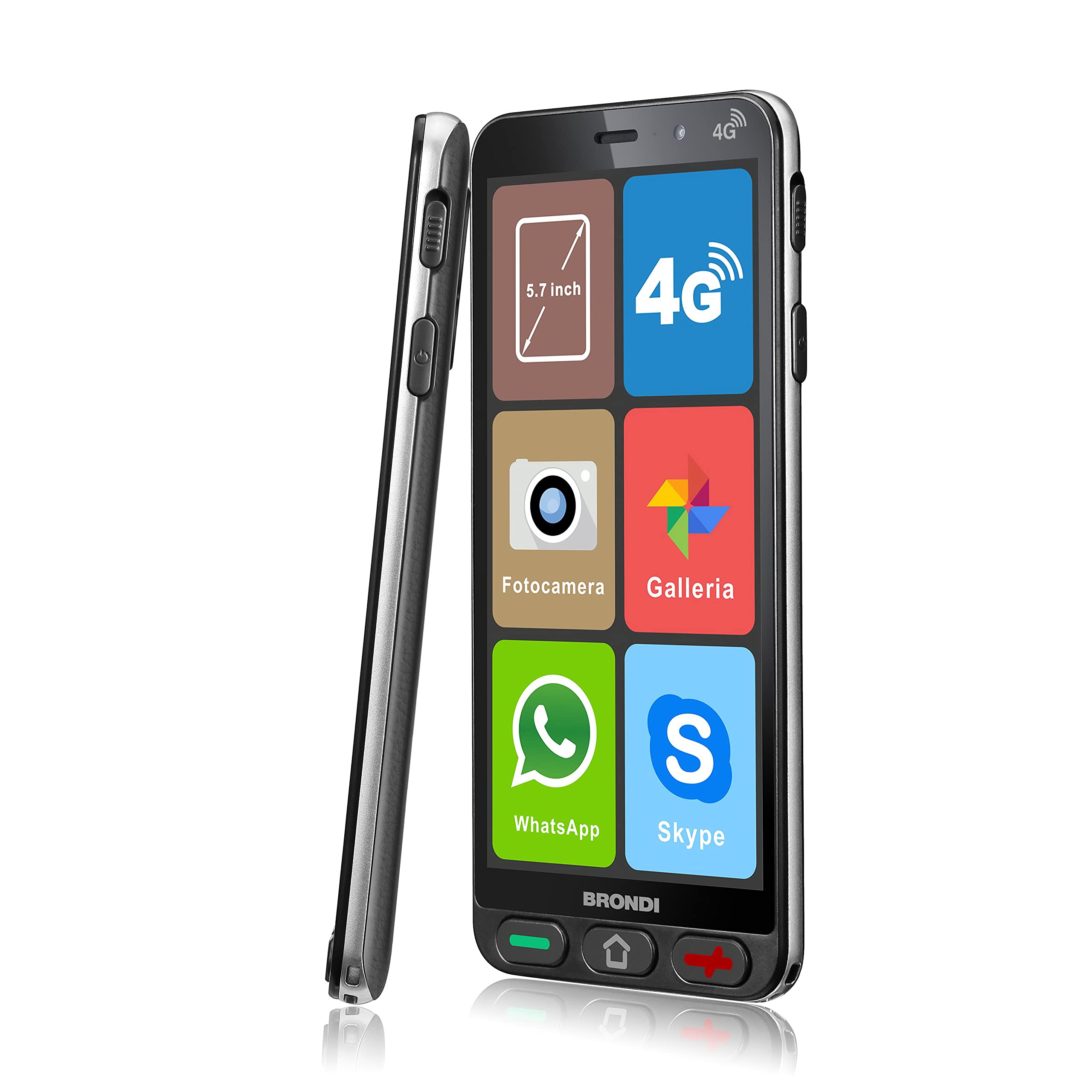 CELLULARE BRONDI AMICO SMARTPHONE S BLACK ITALIA