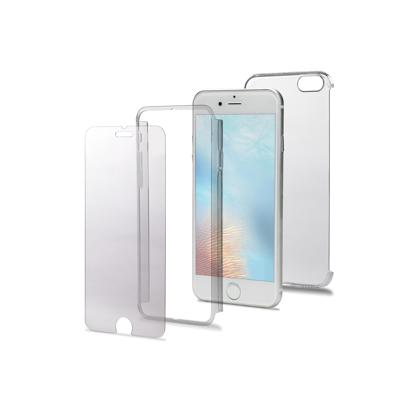 Celly body800 in 3 Pieces Case For Iphone 7, Transparent