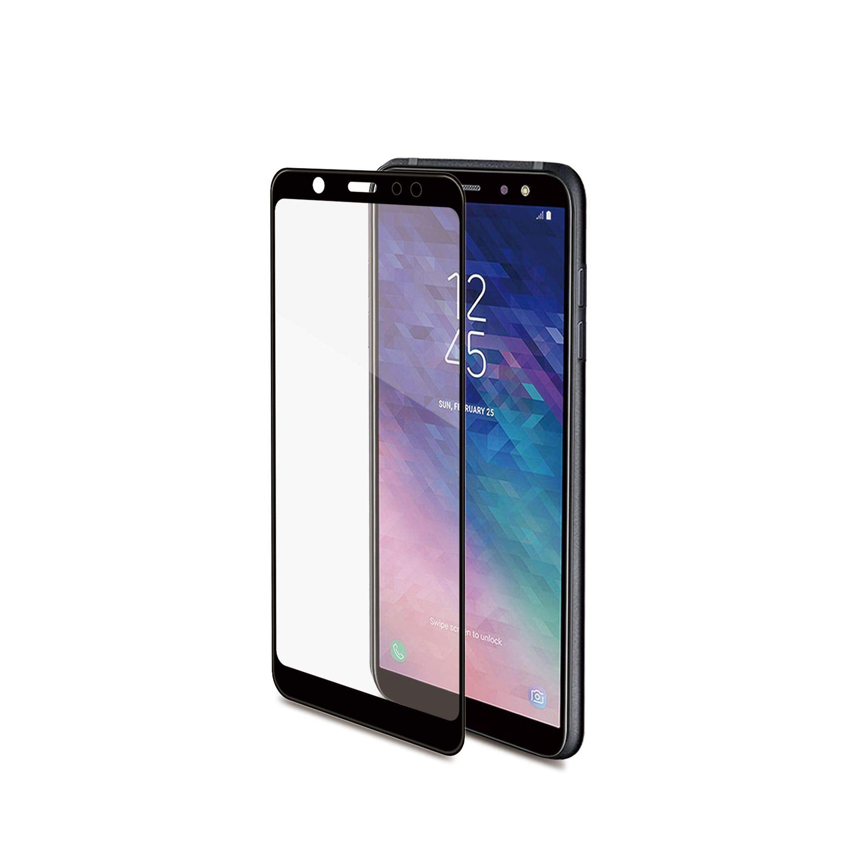 Celly-3D Hammer Glass Galaxy A6 (2018) Black