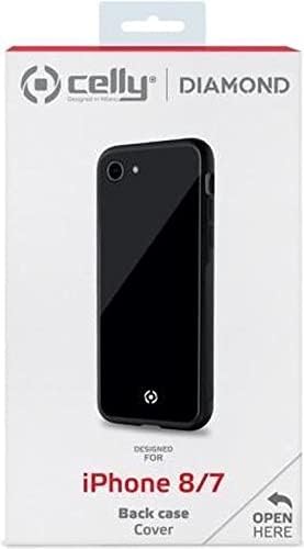 Celly-Diamond Glass Case IP8/7 Black