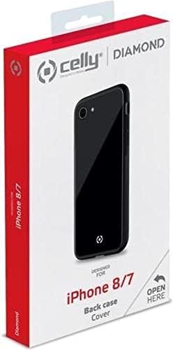 Celly-Diamond Glass Case IP8/7 Black