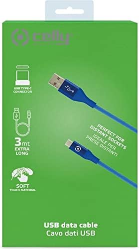 Celly-USB USB-C Colour 3M Blue