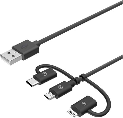 Designed to recharge all your devices with different connectors with a single universal cable
