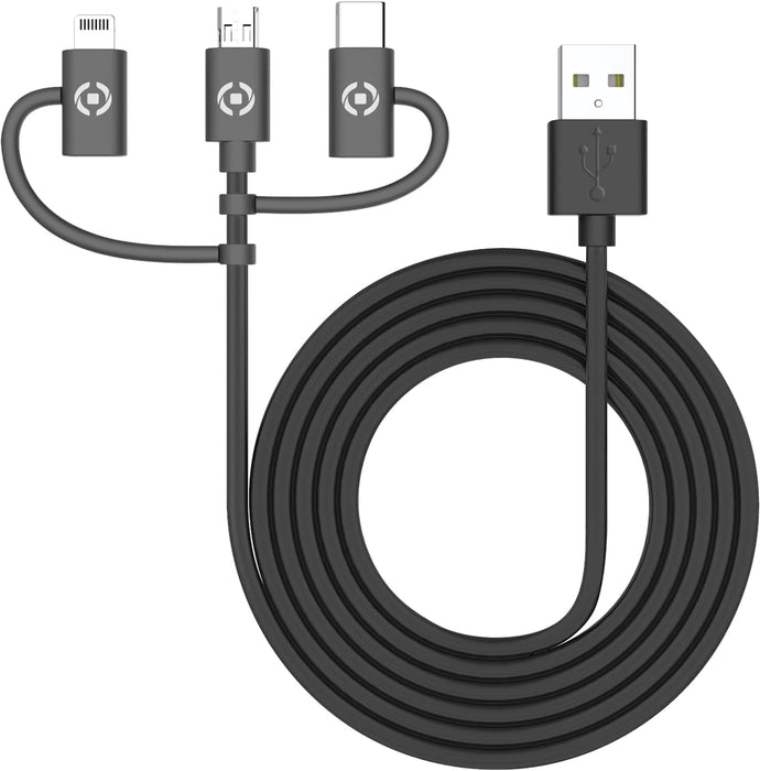 Designed to recharge all your devices with different connectors with a single universal cable