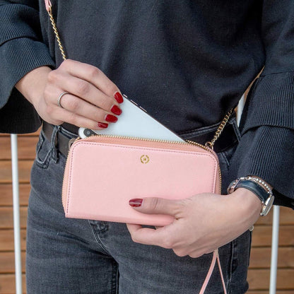 VENERE Clutch for Smartphones up to 6.5 Inches pink
