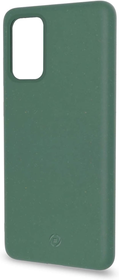 Celly Eco-Friendly Samsung Galaxy S20 Case, Biodegradable Plant Fibers Case with Integral Anti-Slip Protection and Soft Texture green