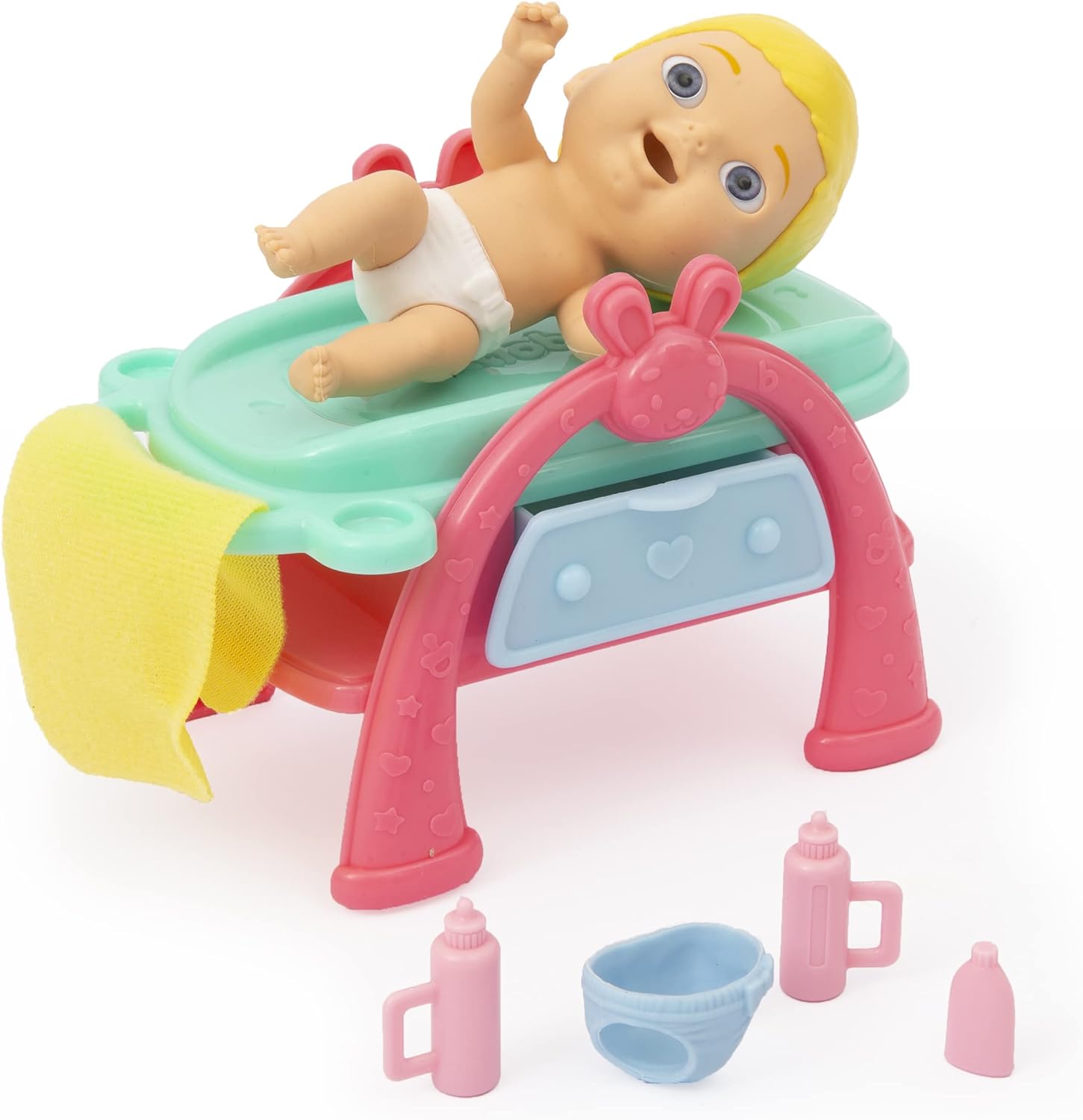 Cicciobello CC014 Amicci, Baby with Nursery Box and Accessories, Various Models for Girls or Boys Available, Toy for Children Aged 3 and Above