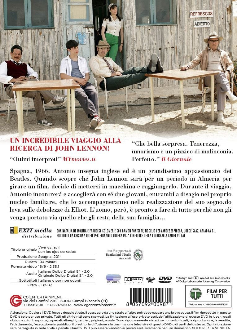 la vita e' facile ad occhi chiusi DVD Italian Import