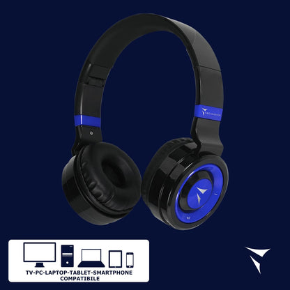 Techmade Wireless Headphones Blue