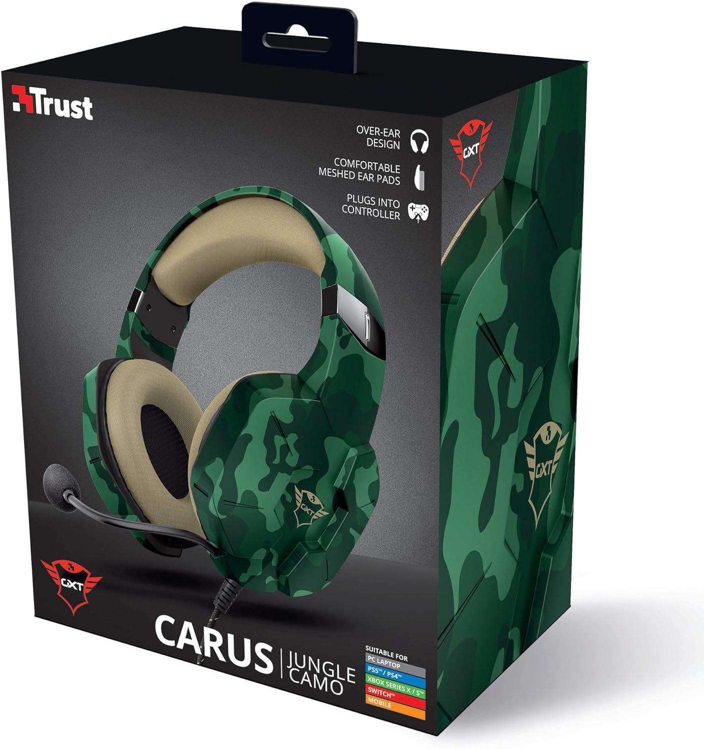 Gxt323C Carus Headset Jungle Camo