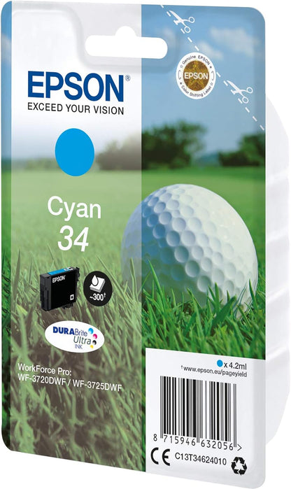 Epson C13T34624020 Standard Original Inkjet Cartridges - Cyan