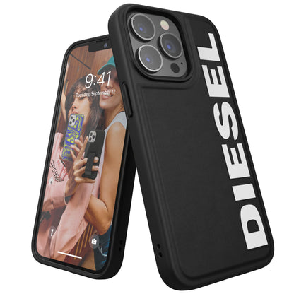 Diesel Designed for iPhone 13 / iPhone 13 Pro 6.1 Case, Moulded Core, Shockproof, Drop Tested Protective Cover with Raised Edges, Black/White