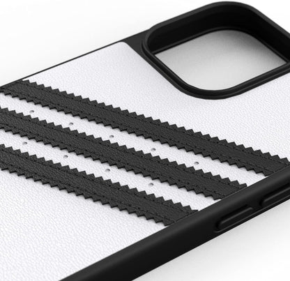 adidas Compatible with iPhone 13 Pro Max 6.7" Case, Original Shaped Case, Protective Case, White & Black white / black