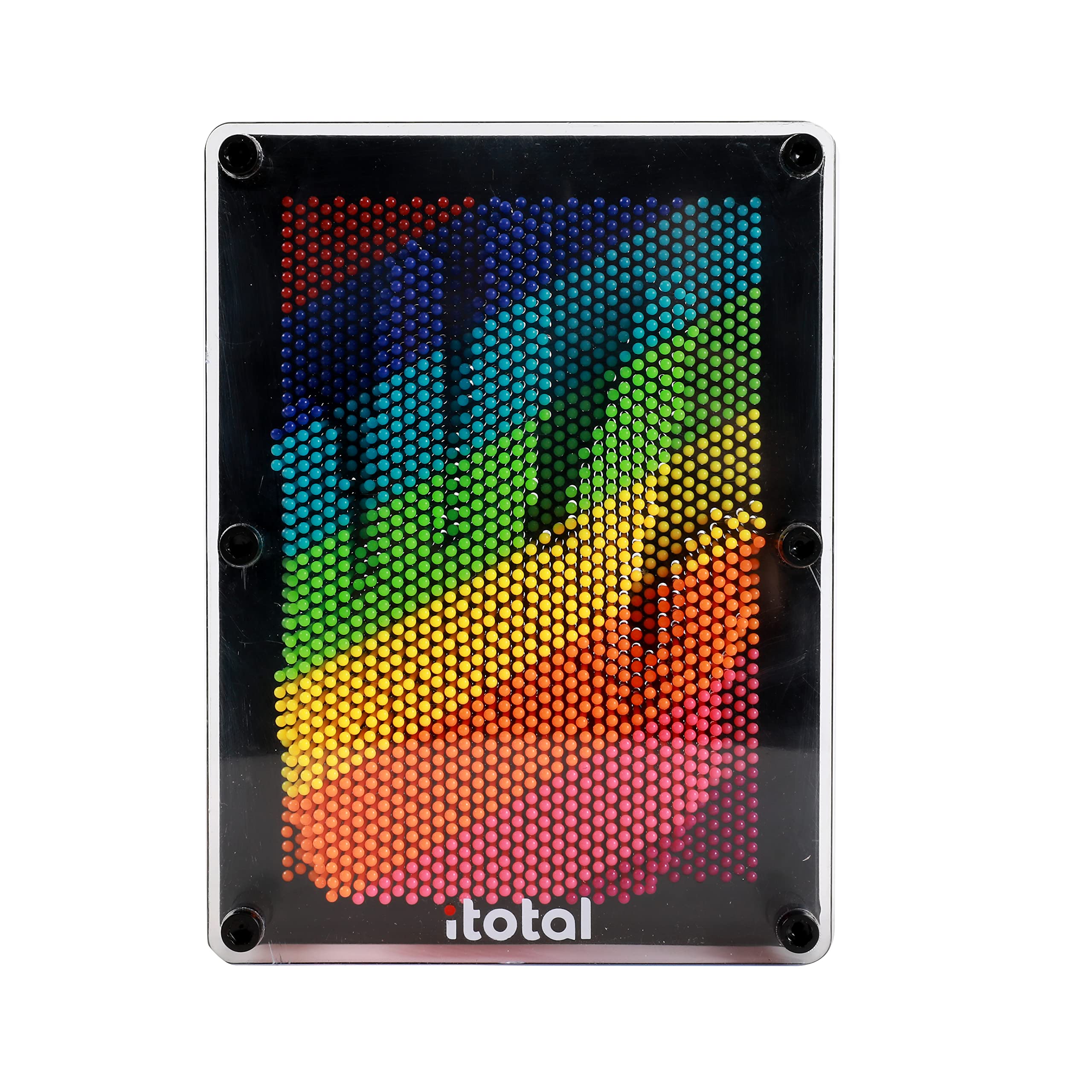 I-TOTAL® - Plastic Pin Art Board Large 25 x 5.5 x 14.8 cm for Boys, 3D Pin Art for Home and Playroom.
